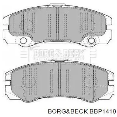 Передние тормозные колодки BBP1419 Borg&beck