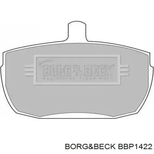 Передние тормозные колодки BBP1422 Borg&beck