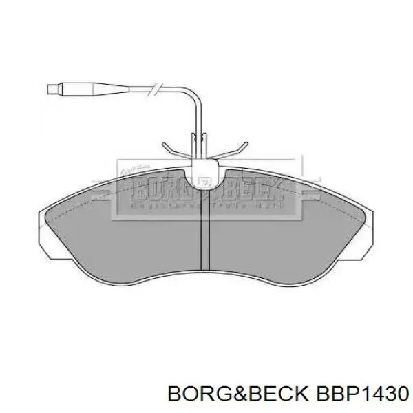 Передние тормозные колодки BBP1430 Borg&beck