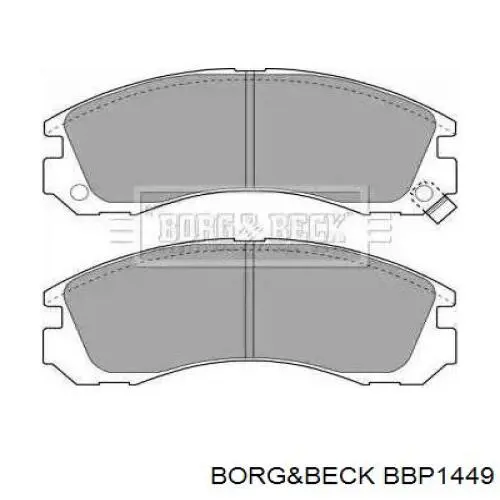 Колодки тормозные передние дисковые Borg&beck BBP1449