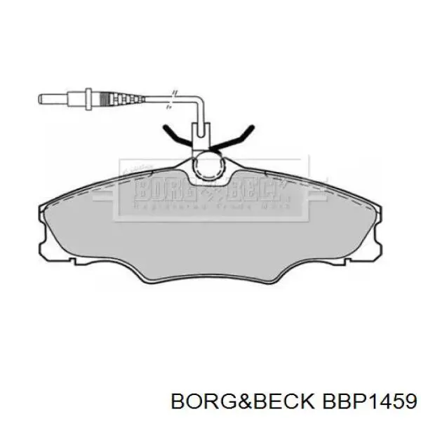 Передние тормозные колодки BBP1459 Borg&beck