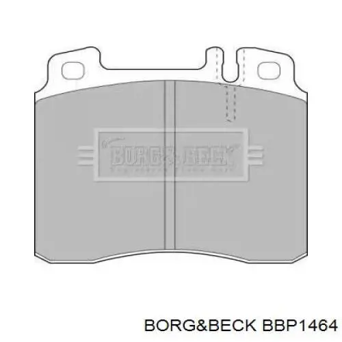 BBP1464 Borg&beck колодки тормозные передние дисковые