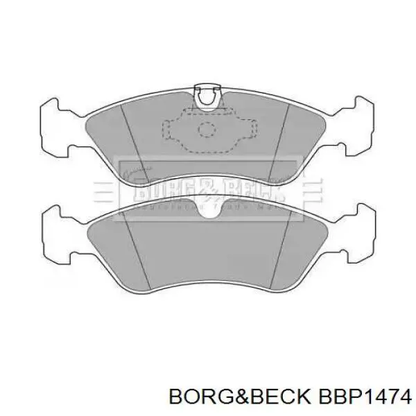 BBP1474 Borg&beck колодки тормозные передние дисковые