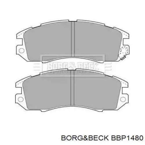 Передние тормозные колодки BBP1480 Borg&beck