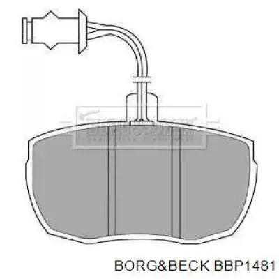 Передние тормозные колодки BBP1481 Borg&beck