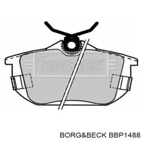 Задние тормозные колодки BBP1488 Borg&beck