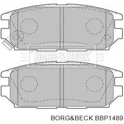 Задние тормозные колодки BBP1489 Borg&beck