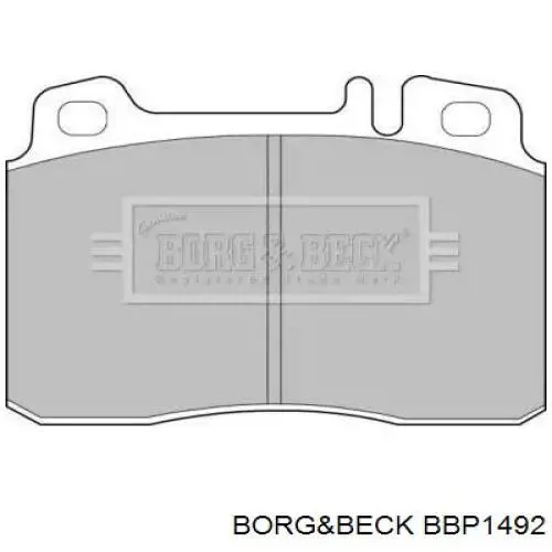 Передние тормозные колодки BBP1492 Borg&beck