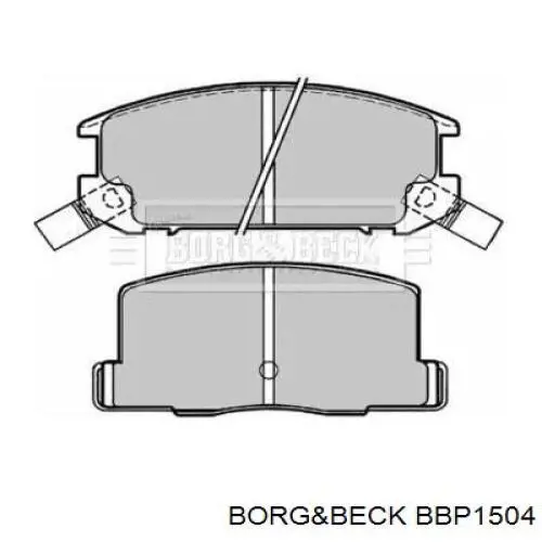 Задние тормозные колодки BBP1504 Borg&beck