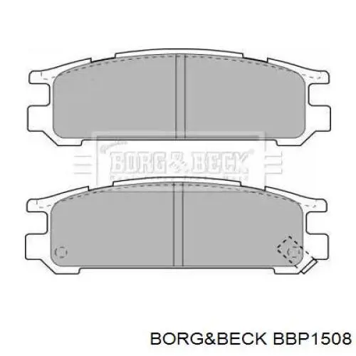 Передние тормозные колодки BBP1508 Borg&beck