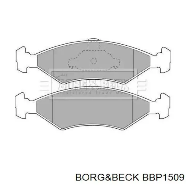 Задние тормозные колодки BBP1509 Borg&beck