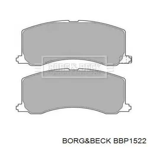 Передние тормозные колодки BBP1522 Borg&beck