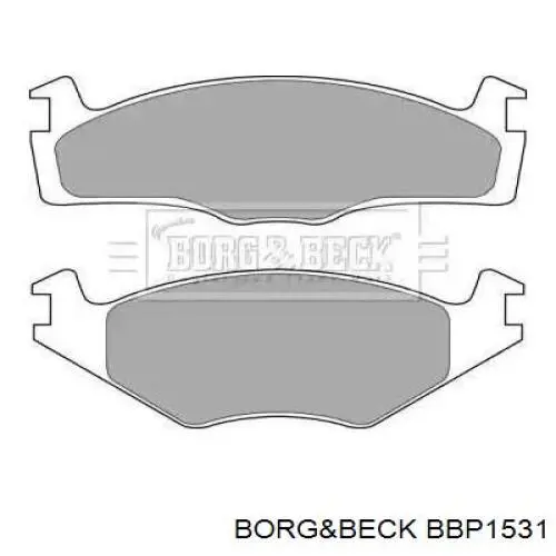 Передние тормозные колодки BBP1531 Borg&beck