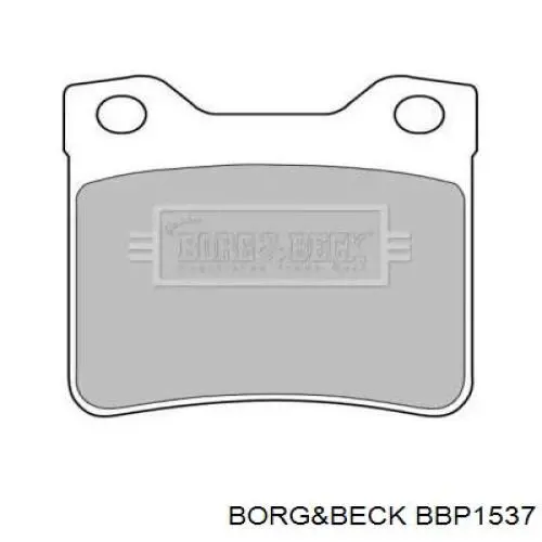 Задние тормозные колодки BBP1537 Borg&beck