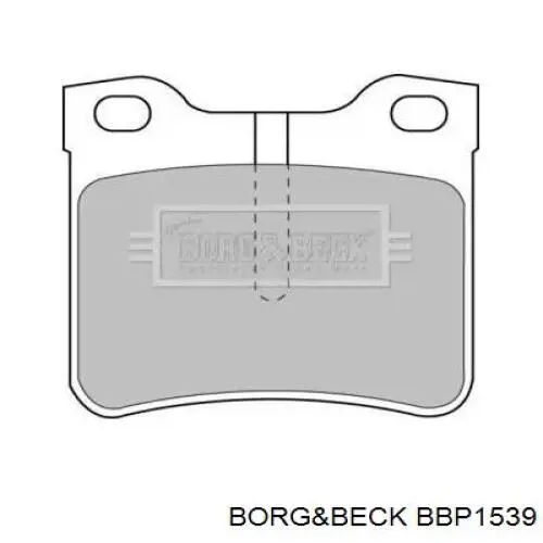 Задние тормозные колодки BBP1539 Borg&beck