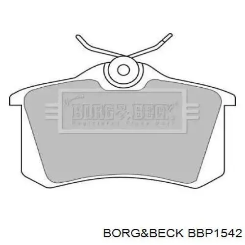 BBP1542 Borg&beck задние тормозные колодки