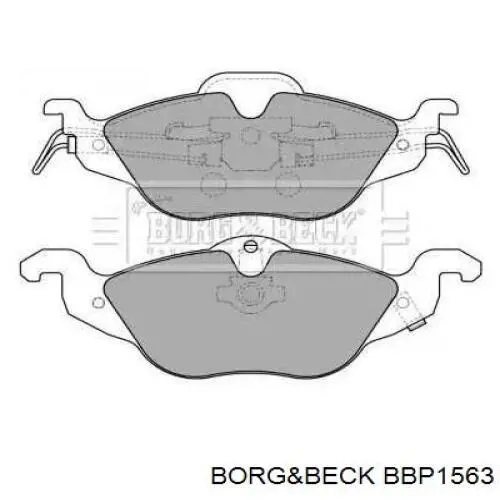 Передние тормозные колодки BBP1563 Borg&beck