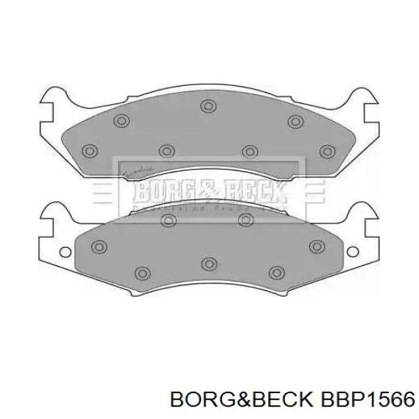 Передние тормозные колодки BBP1566 Borg&beck