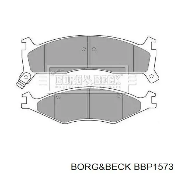 Передние тормозные колодки BBP1573 Borg&beck