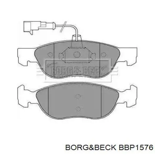 Передние тормозные колодки BBP1576 Borg&beck