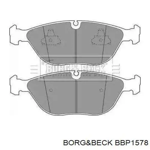 Передние тормозные колодки BBP1578 Borg&beck