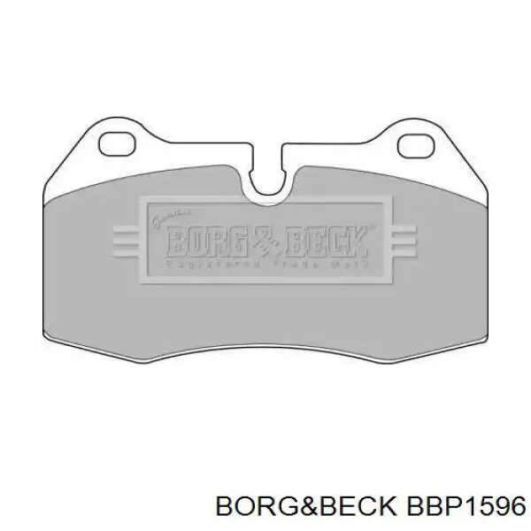 BBP1596 Borg&beck передние тормозные колодки