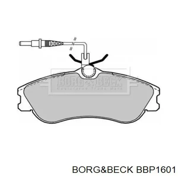 Передние тормозные колодки BBP1601 Borg&beck