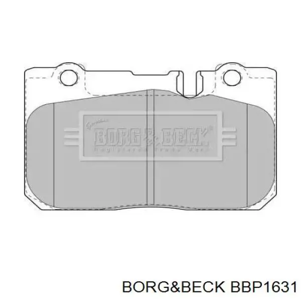 Передние тормозные колодки BBP1631 Borg&beck