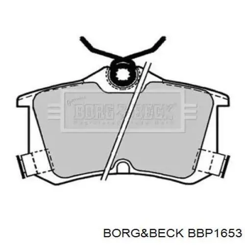 Задние тормозные колодки BBP1653 Borg&beck