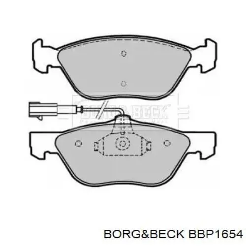 Передние тормозные колодки BBP1654 Borg&beck