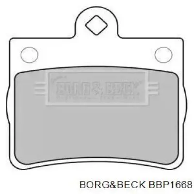 Задние тормозные колодки BBP1668 Borg&beck