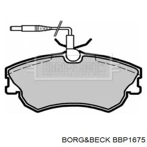 Передние тормозные колодки BBP1675 Borg&beck