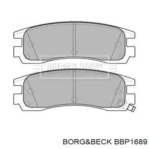 Задние тормозные колодки BBP1689 Borg&beck