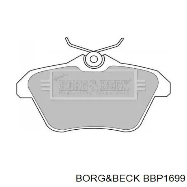 Задние тормозные колодки BBP1699 Borg&beck