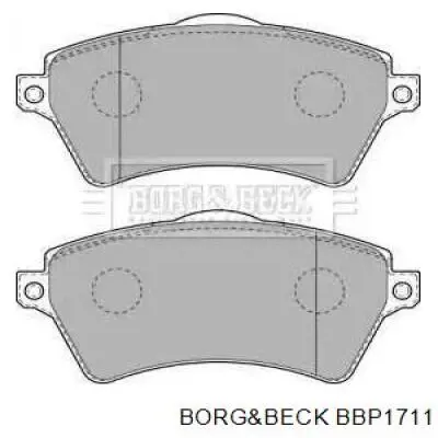 Передние тормозные колодки BBP1711 Borg&beck