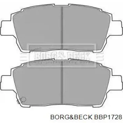 Передние тормозные колодки BBP1728 Borg&beck