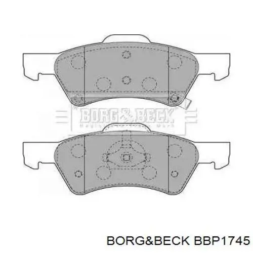 Передние тормозные колодки BBP1745 Borg&beck