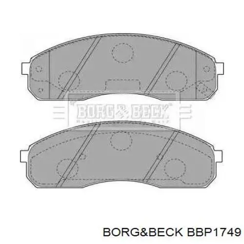 Передние тормозные колодки BBP1749 Borg&beck