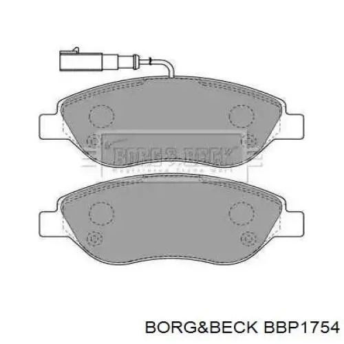 Передние тормозные колодки BBP1754 Borg&beck