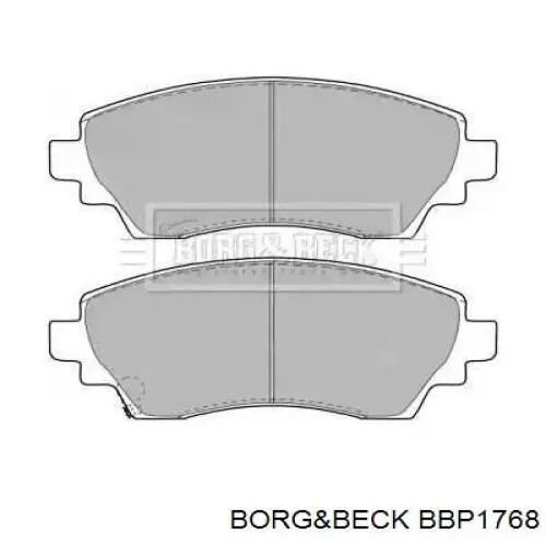 Передние тормозные колодки BBP1768 Borg&beck