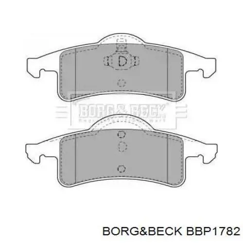 Задние тормозные колодки BBP1782 Borg&beck