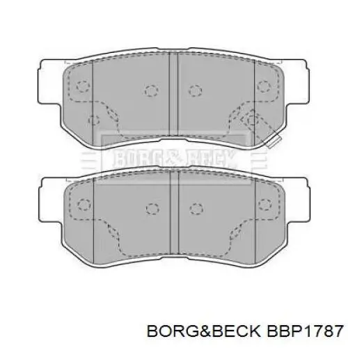 Задние тормозные колодки BBP1787 Borg&beck