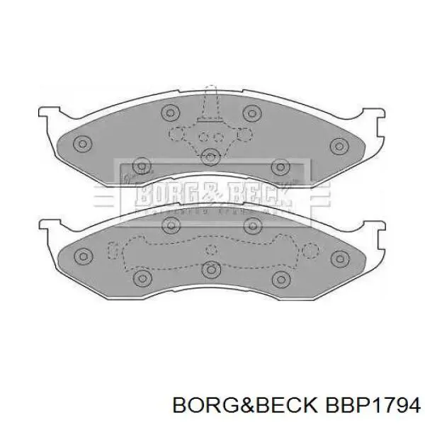 Передние тормозные колодки BBP1794 Borg&beck