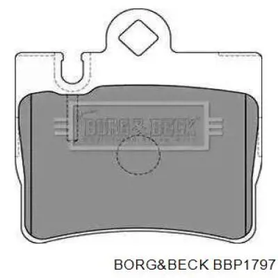 Задние тормозные колодки BBP1797 Borg&beck