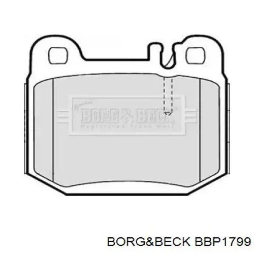 Купить BBP1799 Borg&beck Колодки тормозные задние, дисковые