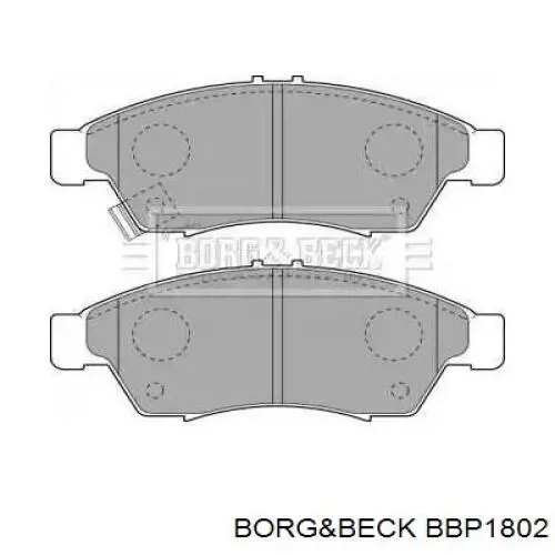 Передние тормозные колодки BBP1802 Borg&beck