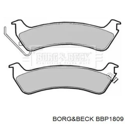 Задние тормозные колодки BBP1809 Borg&beck