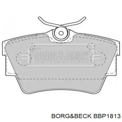 Купить BBP1813 Borg&beck Колодки тормозные задние, дисковые