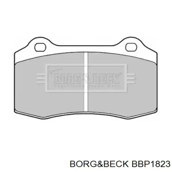 Передние тормозные колодки BBP1823 Borg&beck