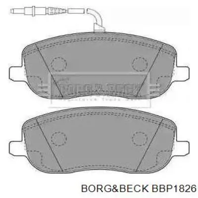 BBP1826 Borg&beck колодки тормозные передние дисковые